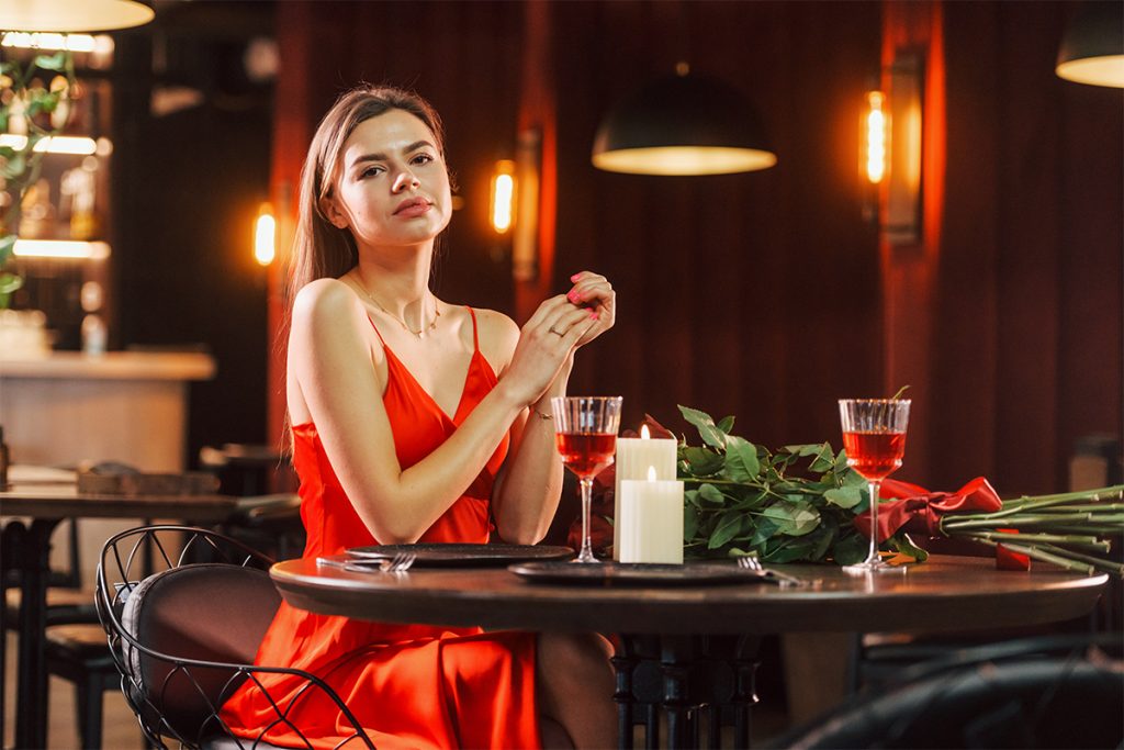 girl with lavish outfit
